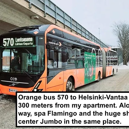 Top Floor 51m2, Balcony, 150 M Wifi, Free Own Parking Place, 300m Metro * Helsinki