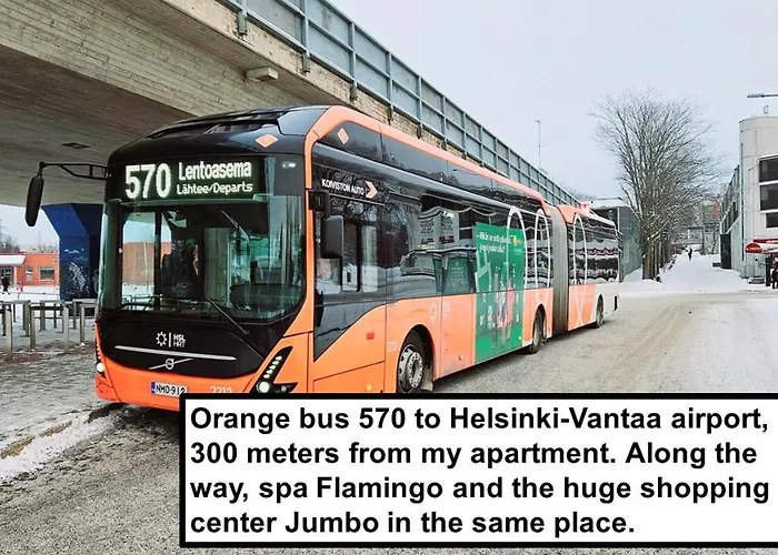 Floor 51m2, Balcony, 150 M Wifi, Air Cooling, Own Parking Place, 300m Metro * Helsinky