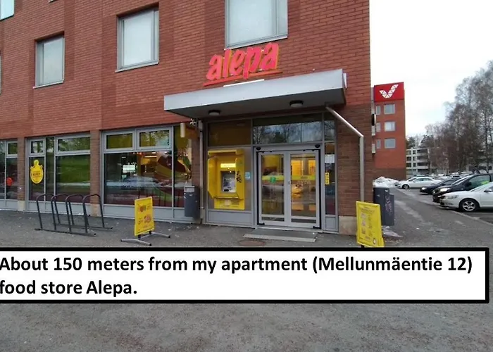 Floor 51m2, Balcony, 150 M Wifi, Air Cooling, Own Parking Place, 300m Metro Apartmán Helsinky